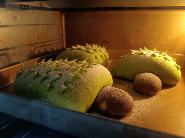 圣诞树椰蓉面包