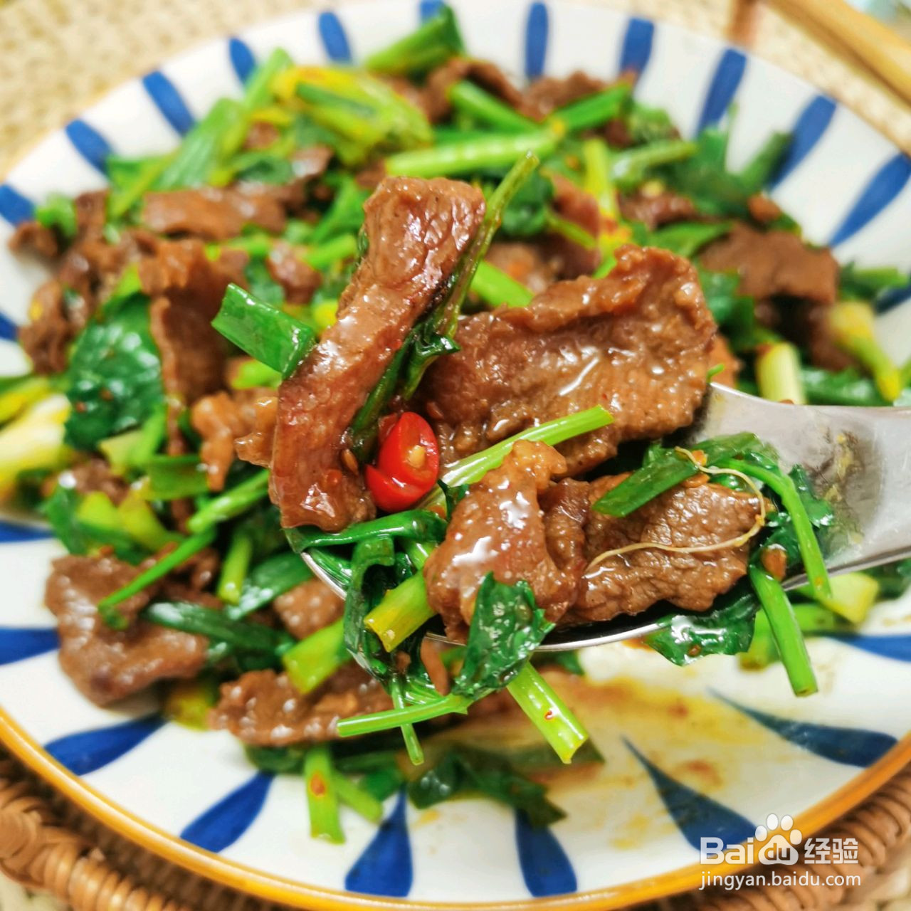 低卡香菜拌牛肉的做法