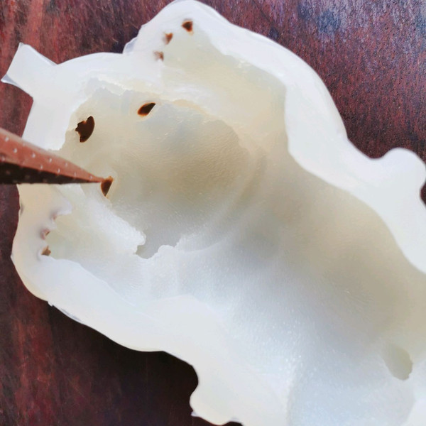 可爱沙皮狗黑巧克力慕斯蛋糕