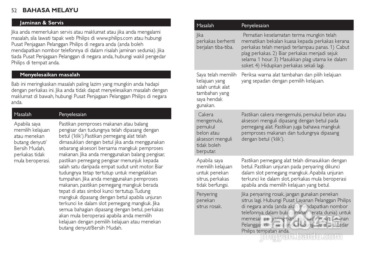 飞利浦HR7772榨汁机使用说明书:[6]