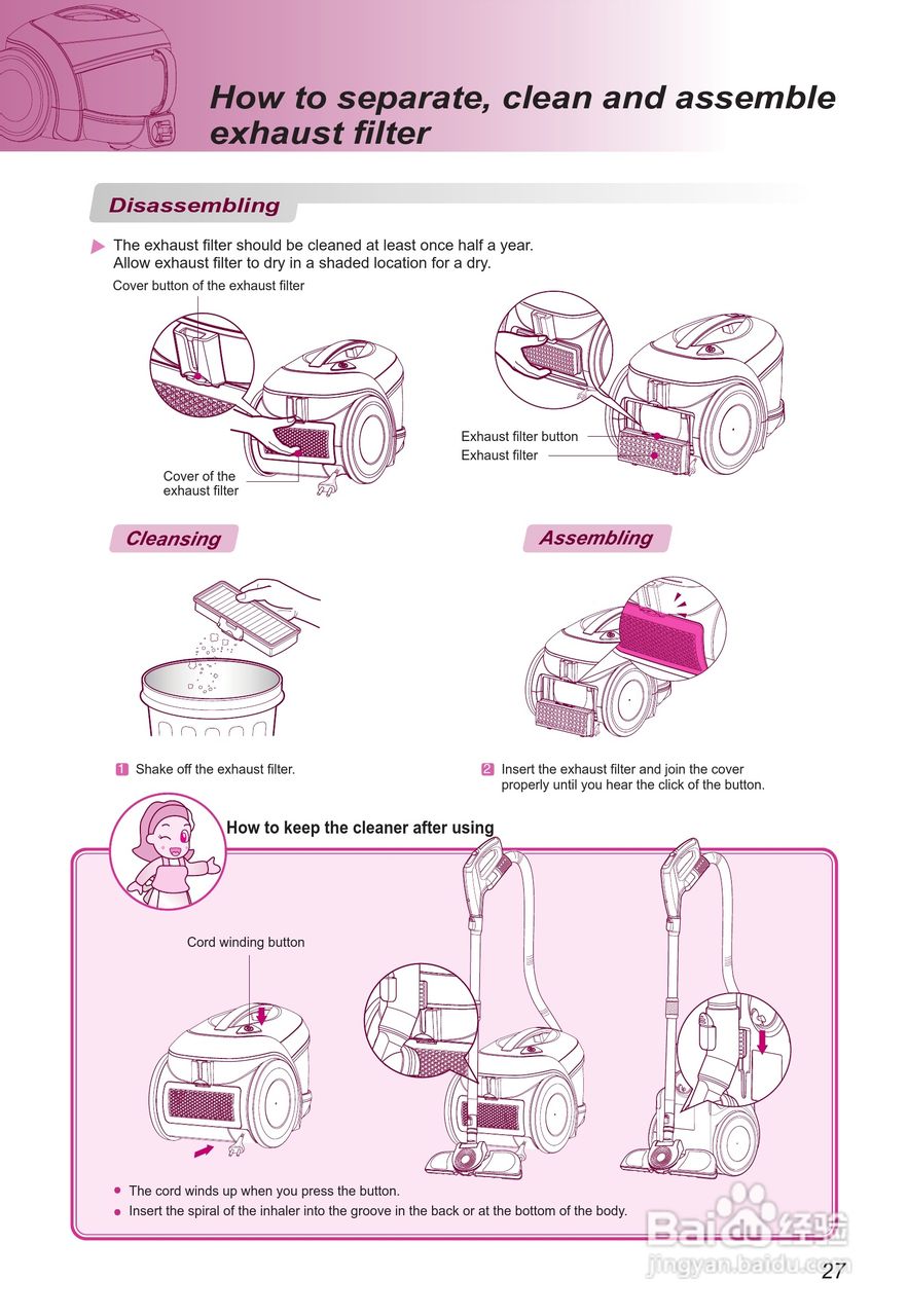 LG VC6118GHAYM吸尘器机使用说明书:[3]