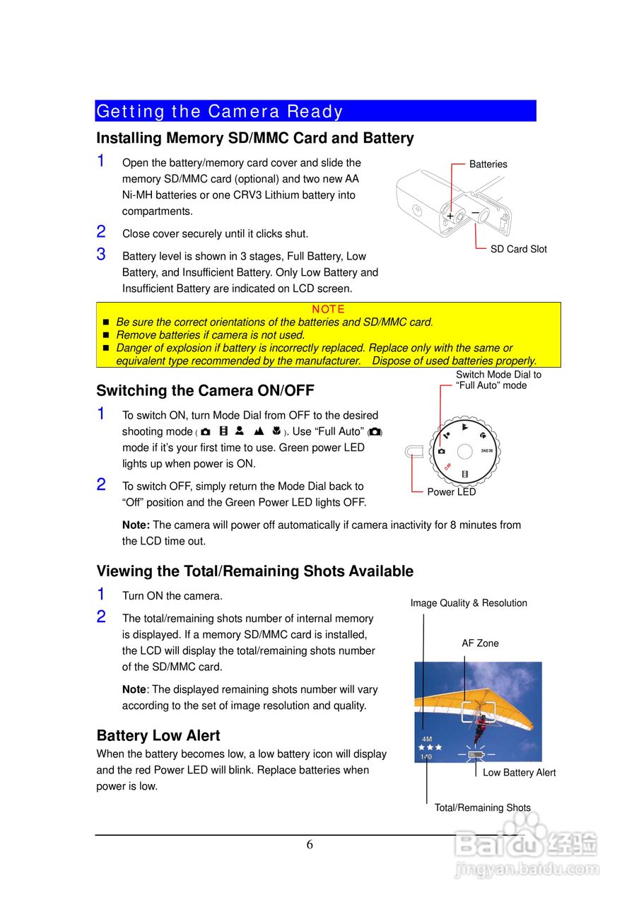 Rollei Prego da6型数码相机使用说明书:[2]