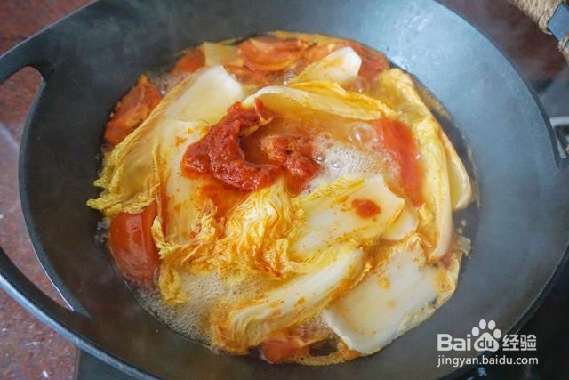 家庭自制肥牛西红柿火锅