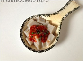 蒜蓉辣酱嫩豆腐