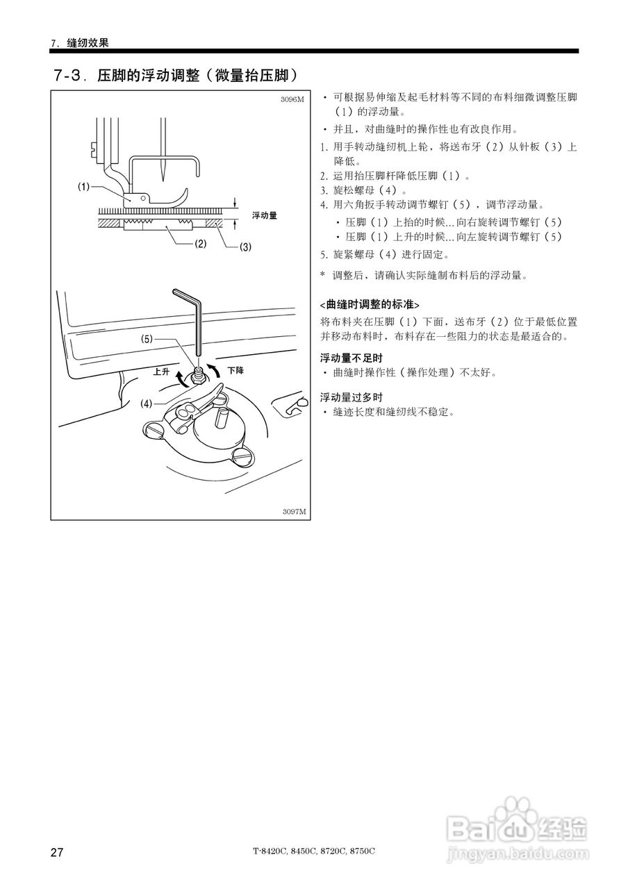 brother T-8420C缝纫机说明书:[4]