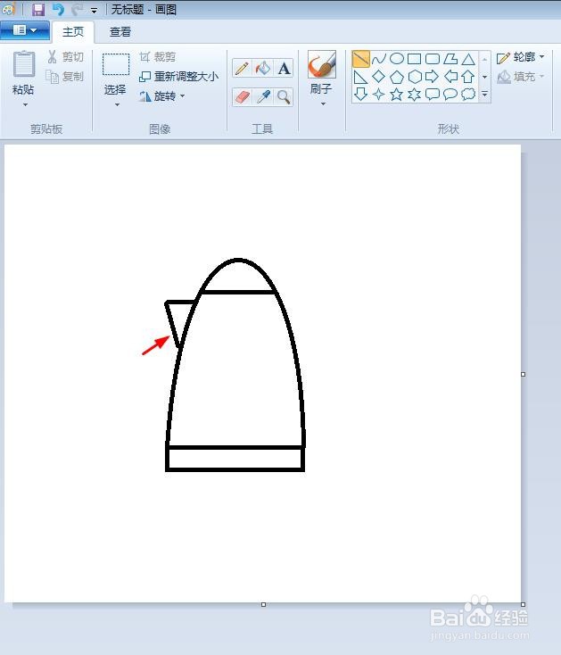 电热水壶的简笔画