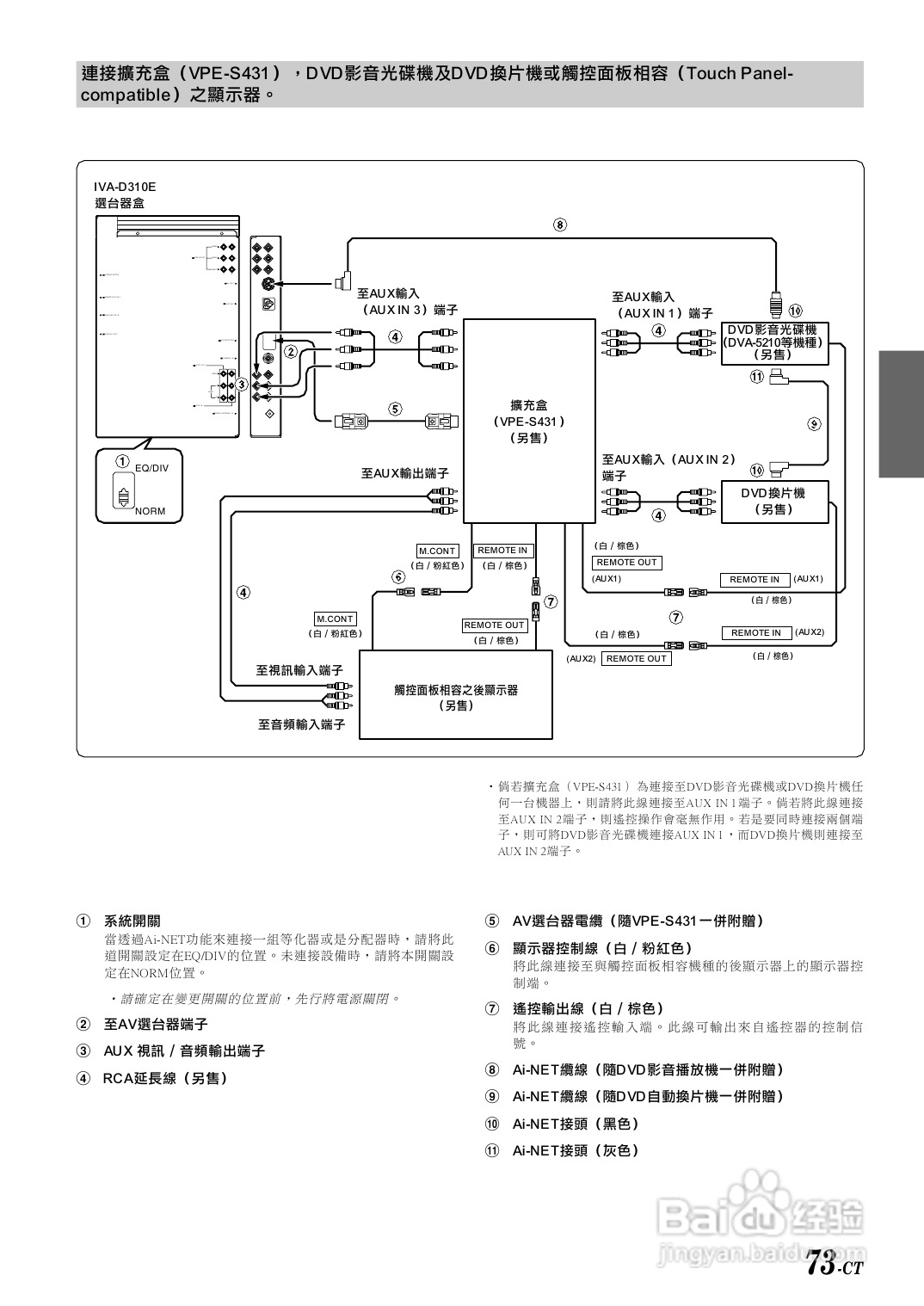 阿尔派IVA-D310E型车载DVD播放器说明书:[4]