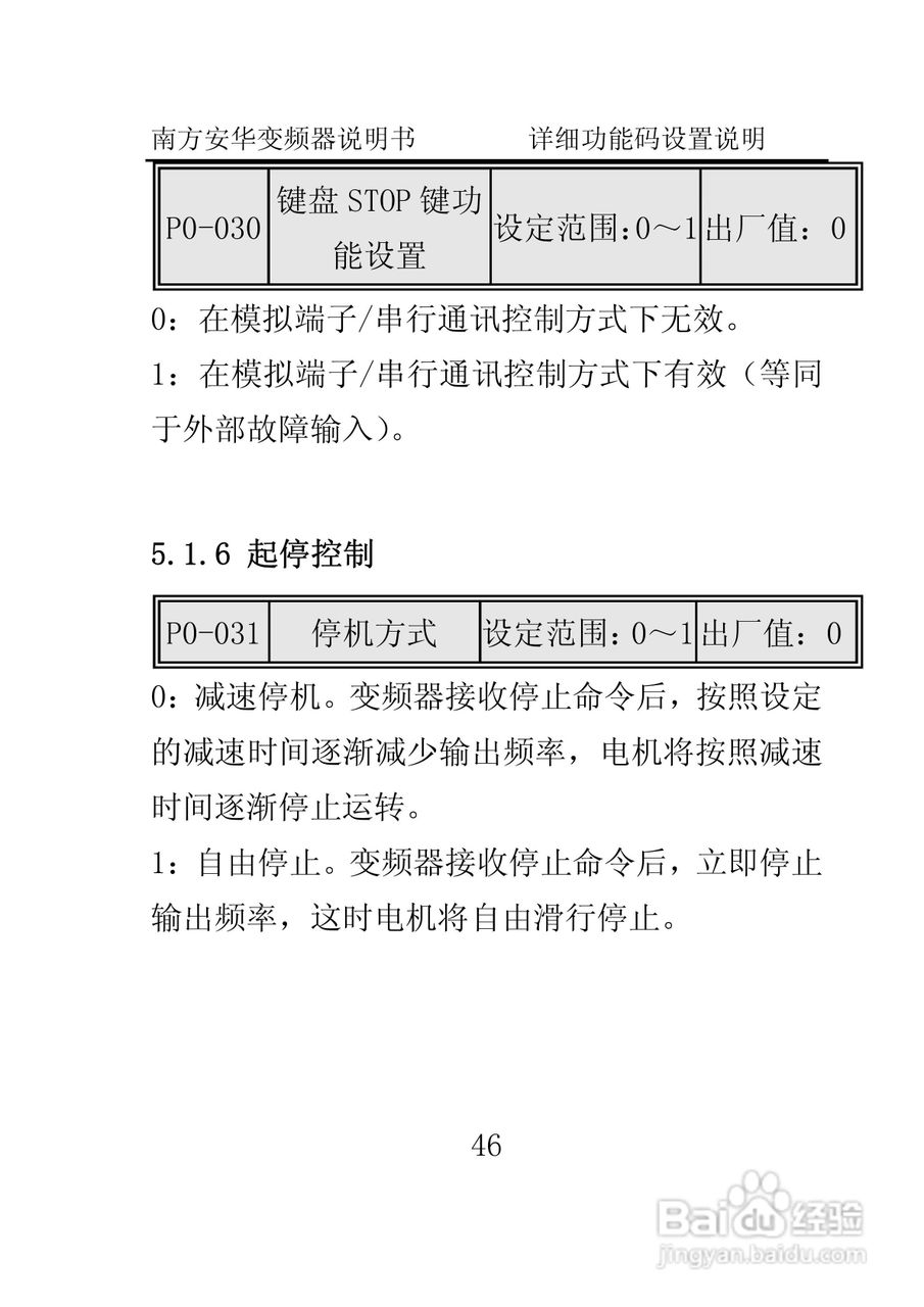 南方安华E100T5R5P变频器说明书:[6]
