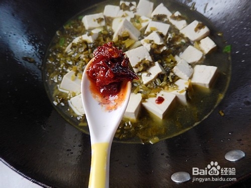 佐粥小菜:雪菜烧豆腐