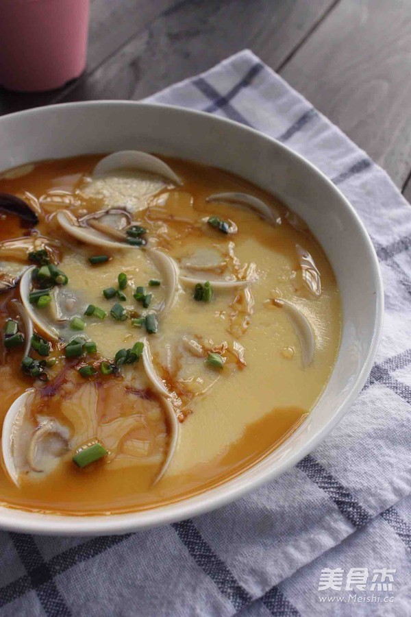 白贝蒸蛋的做法