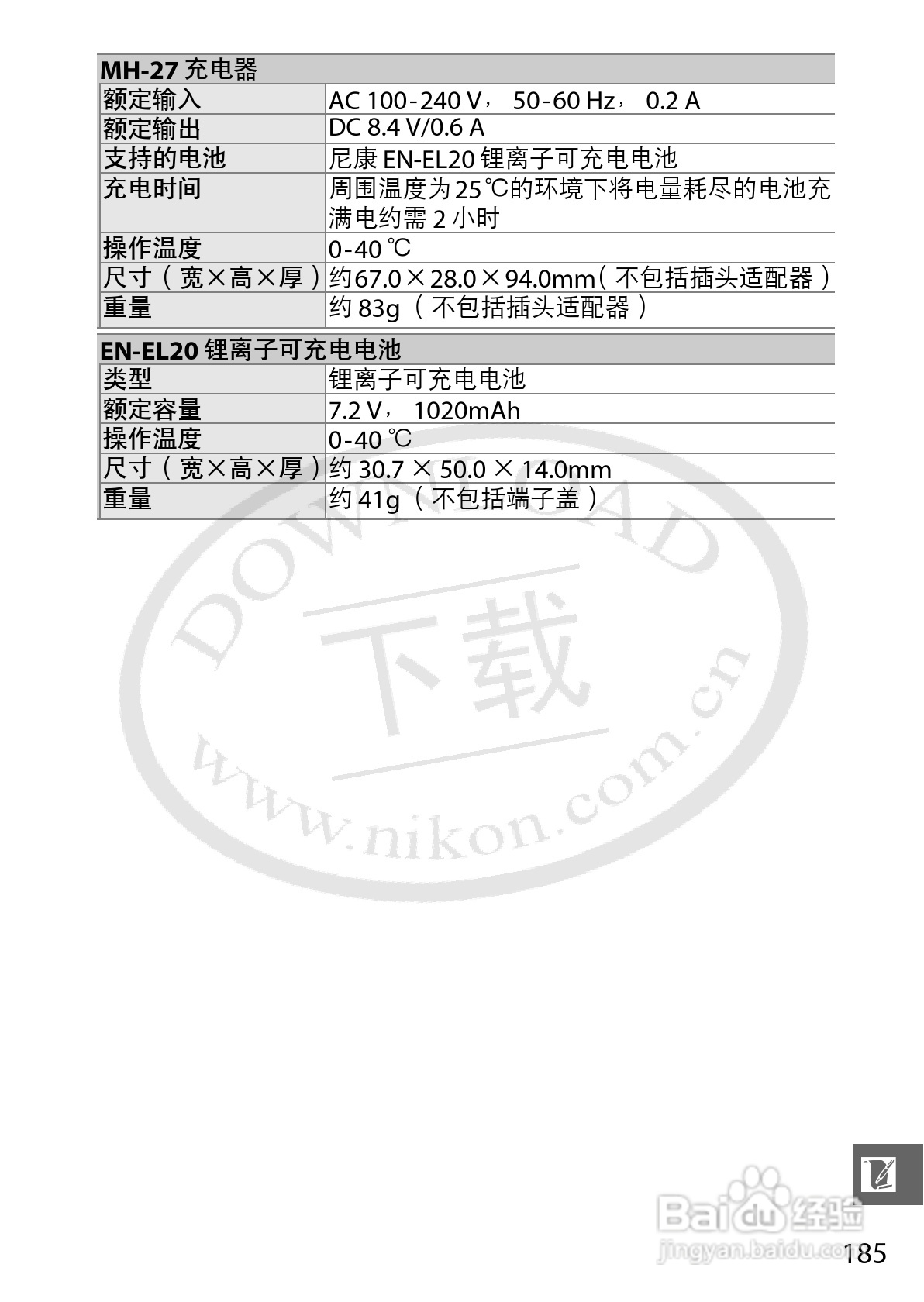 尼康Nikon 1 J1数码相机使用说明书:[21]
