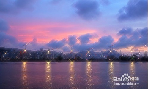 使用Photoshop绘制海滨城市夜景灯光图