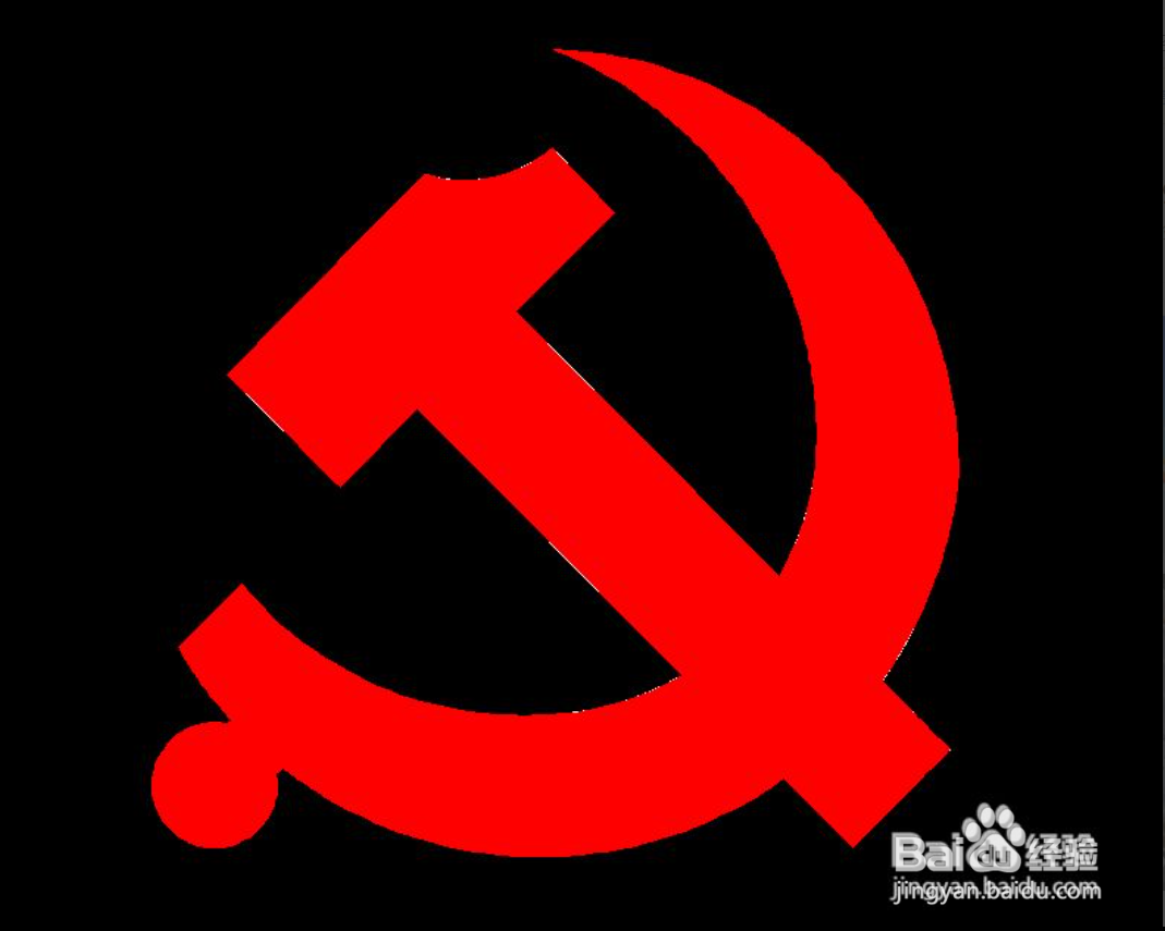 党徽标准尺寸cad怎么画