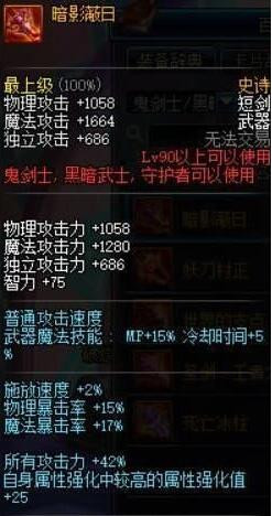 dnf暗影蔽日哪里出爆率高?90ss暗影蔽日哪个怪爆