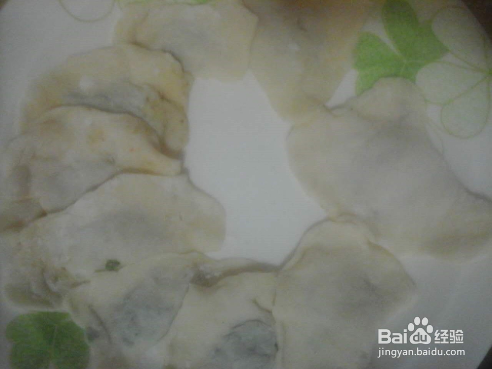 蝴蝶韭菜煎饺--没有擀面杖做煎饺