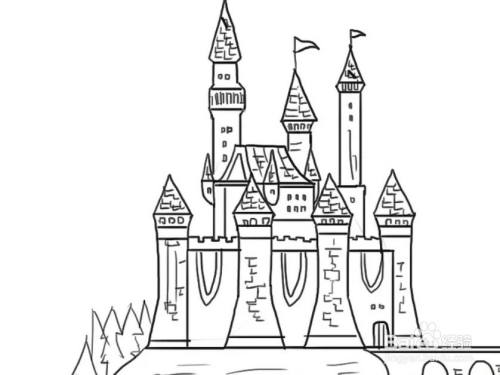 如何画梦幻城堡?