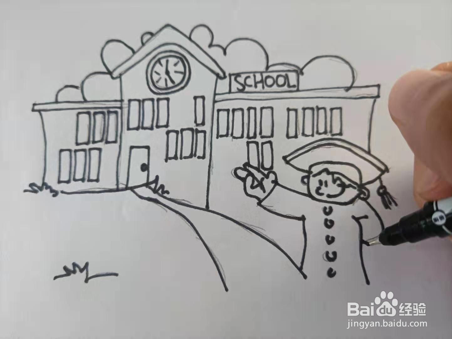 开家长会好看又简单的画