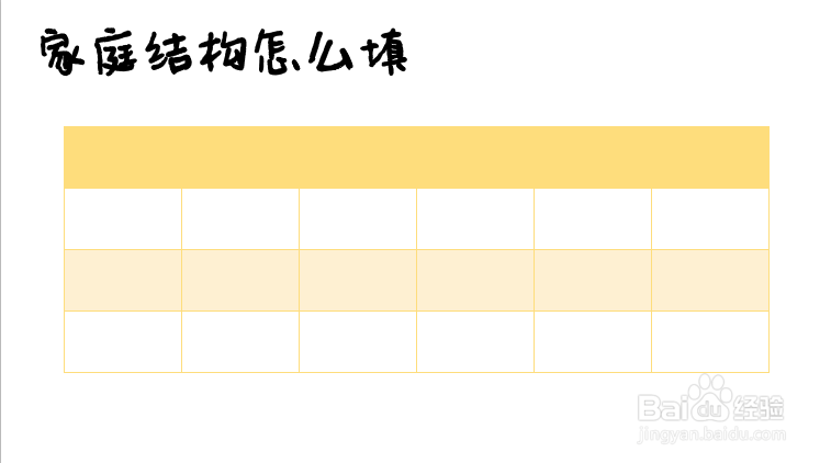 家庭结构怎么填