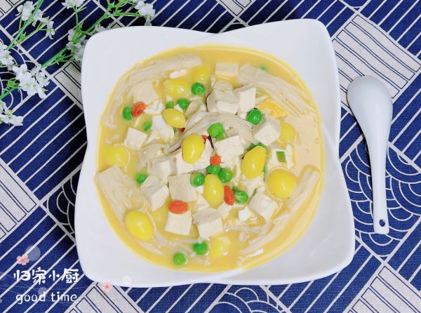 金汤白果豆腐金针菇
