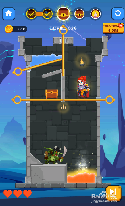 Hero Rescue Online的LEVEL 028如何通关?