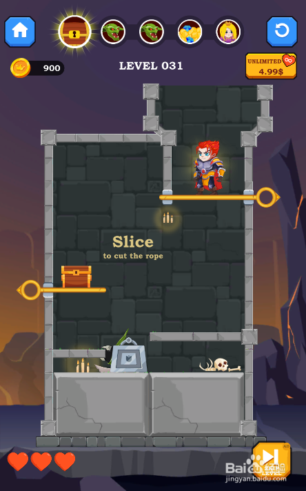 Hero Rescue Online的LEVEL 031怎样通过？