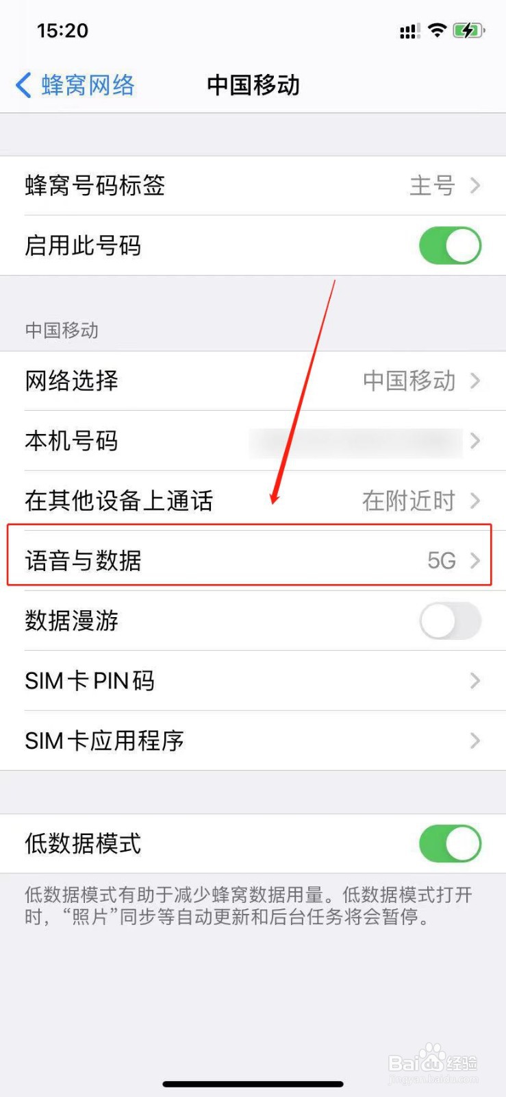 苹果12怎么关闭5G网络