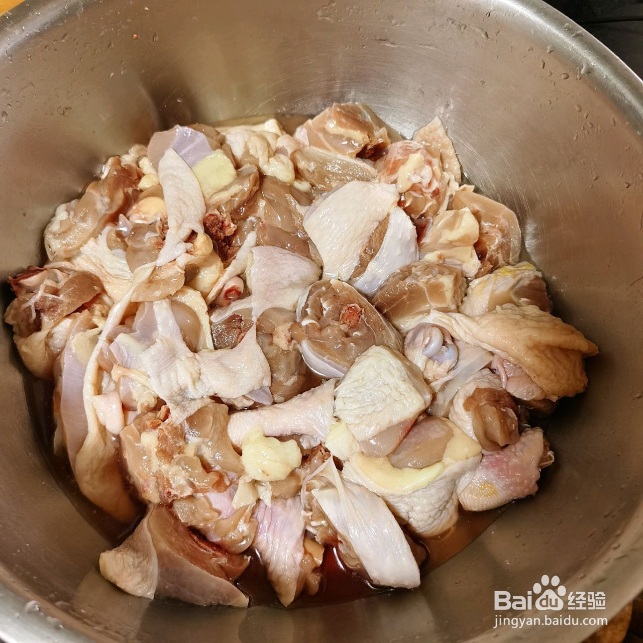 鸡肉炖宽粉的做法