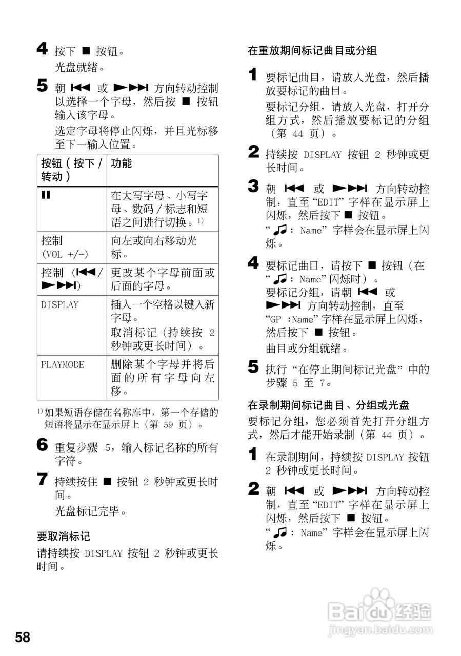 索尼MZ-R909数码影音使用说明书:[6]