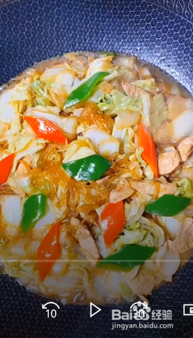 白菜炖粉条的做法？