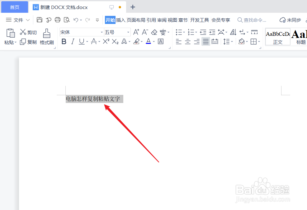 电脑怎样复制粘贴文字