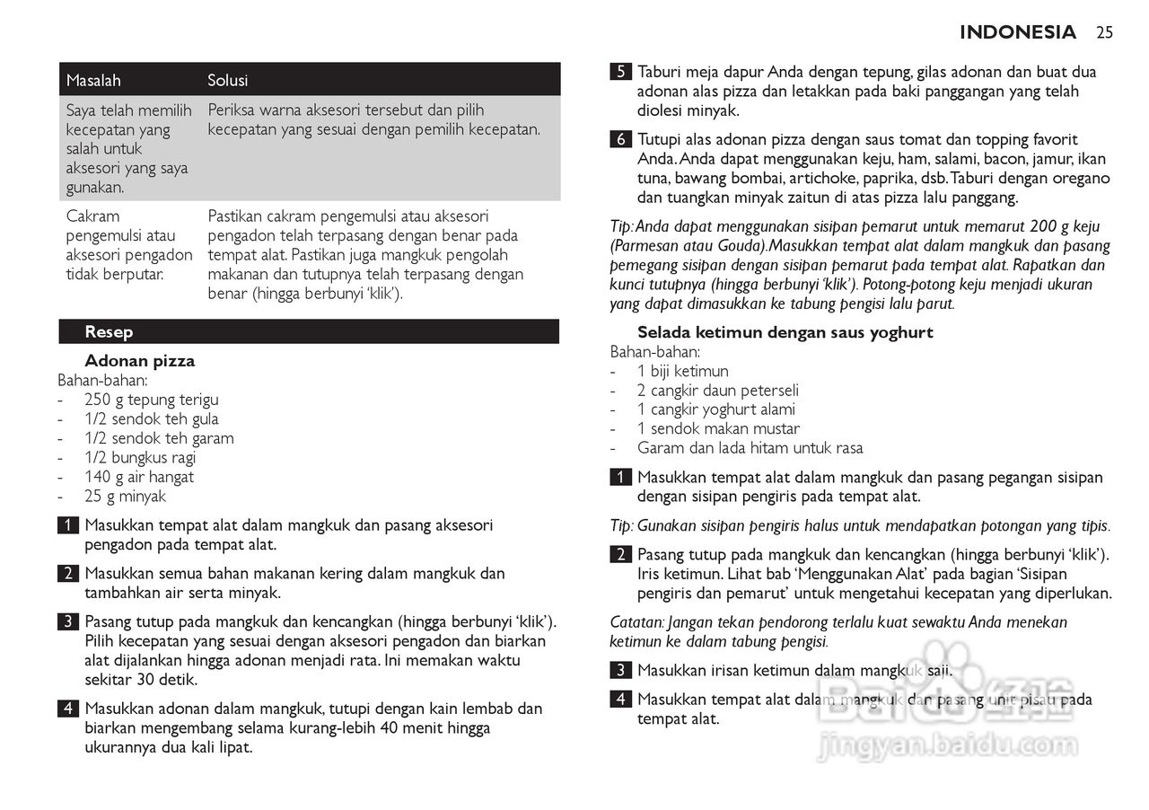 飞利浦HR7770榨汁机使用说明书:[3]