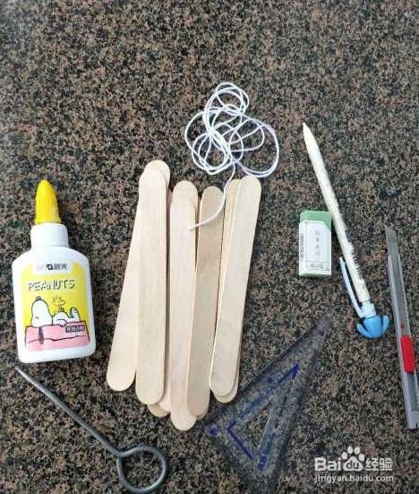 手工制作--雪糕棍吊饰花圃