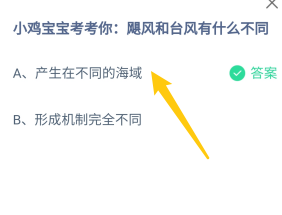 飓风和台风有什么不同?蚂蚁庄园8.21