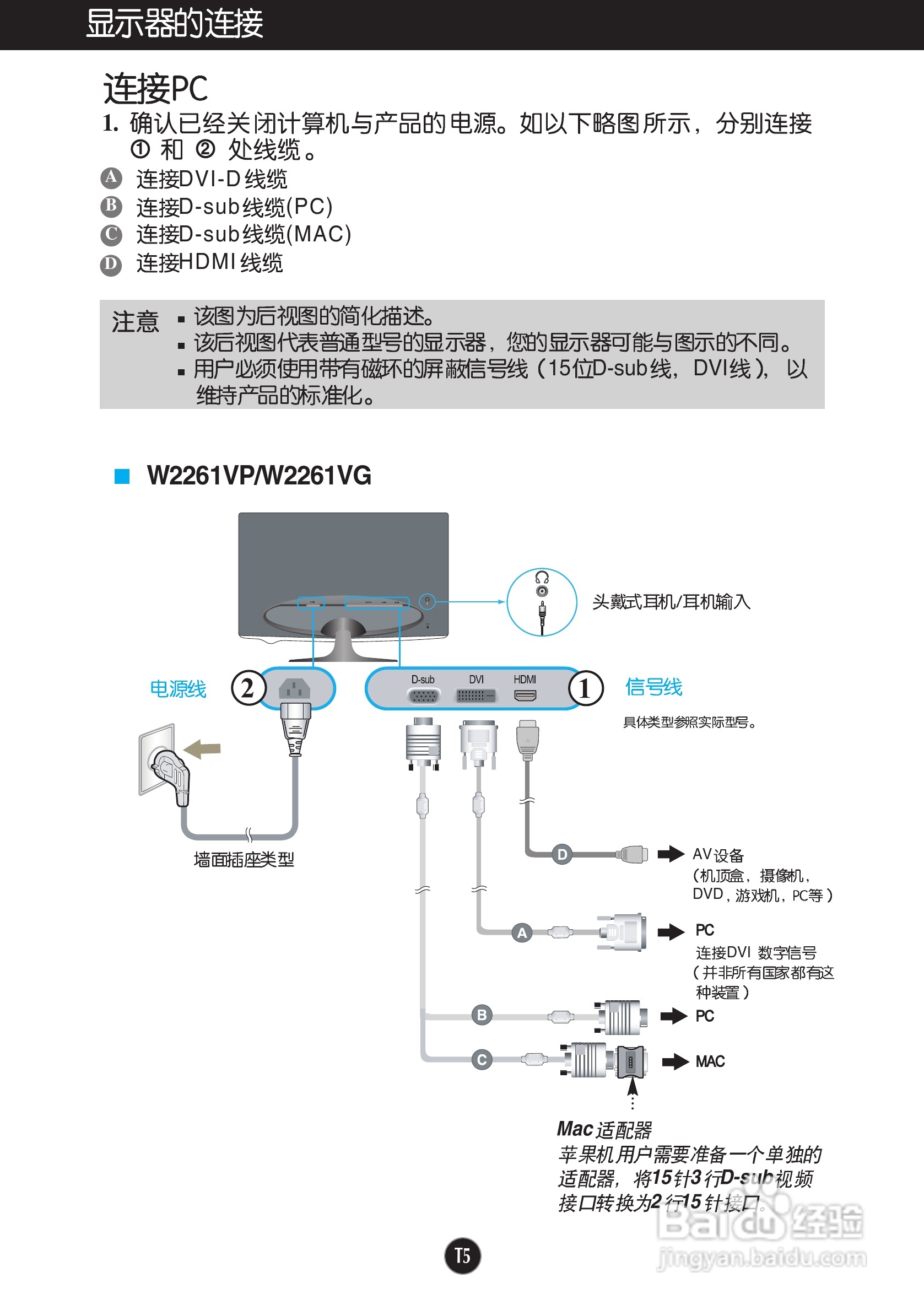 LG W2361VG液晶显示器使用说明书:[1]