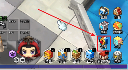 冒险岛2会员怎么开