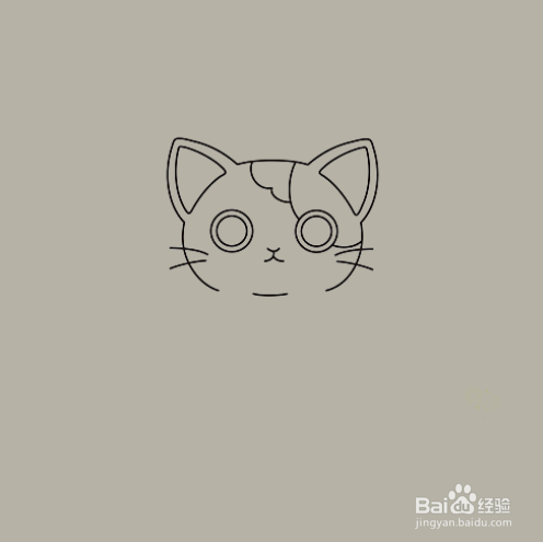 如何手工画小猫咪的简笔画?