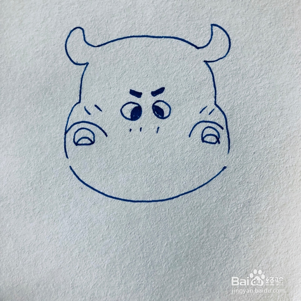 怎么绘画一只生气的河马卡通画