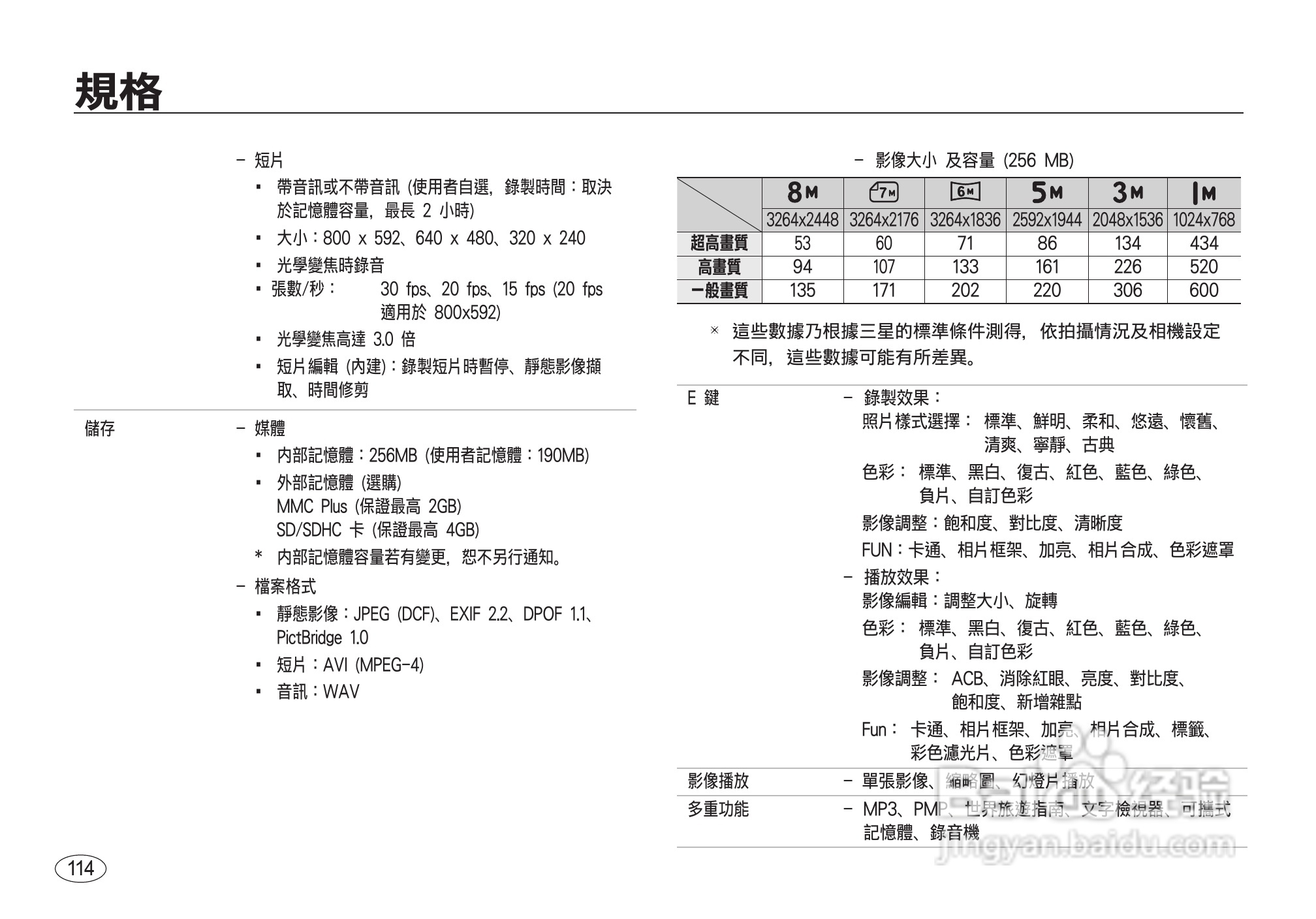 三星I8数码相机使用说明书:[12]