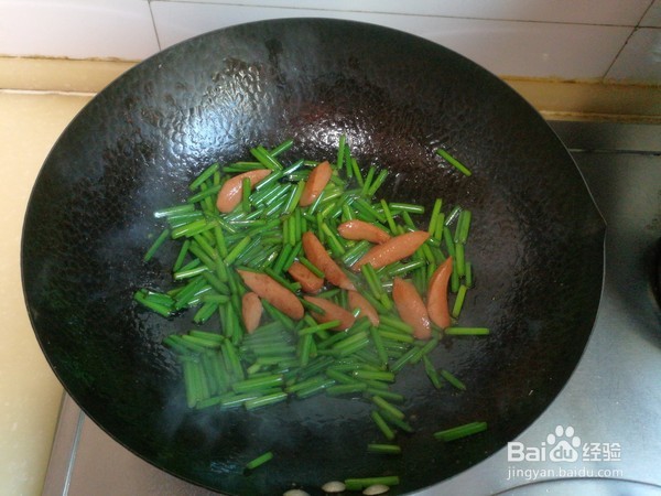 如何制作韭苔鸡蛋炒虾仁