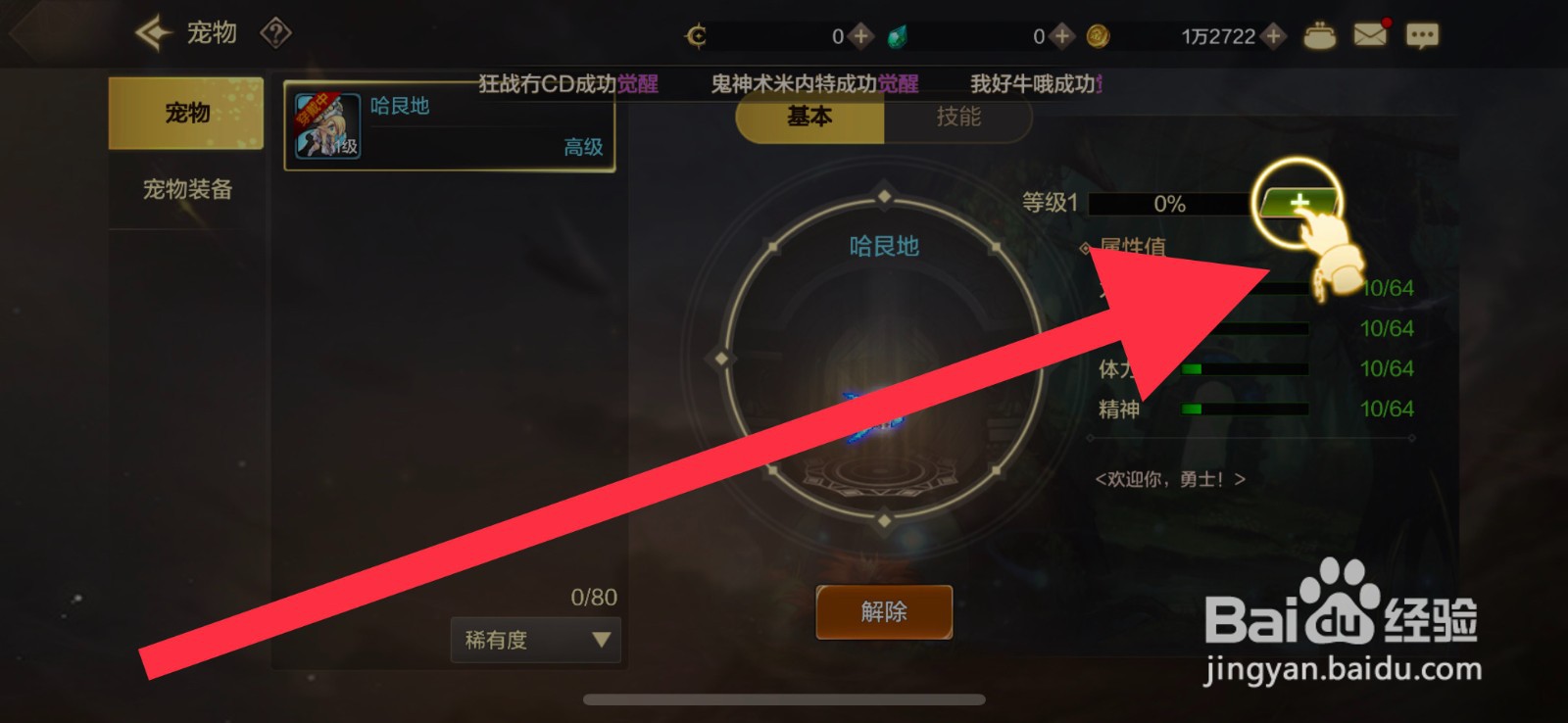 DNF手游怎么升级宠物