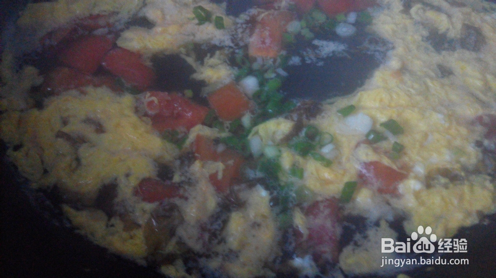 下厨：西红柿紫菜蛋花汤