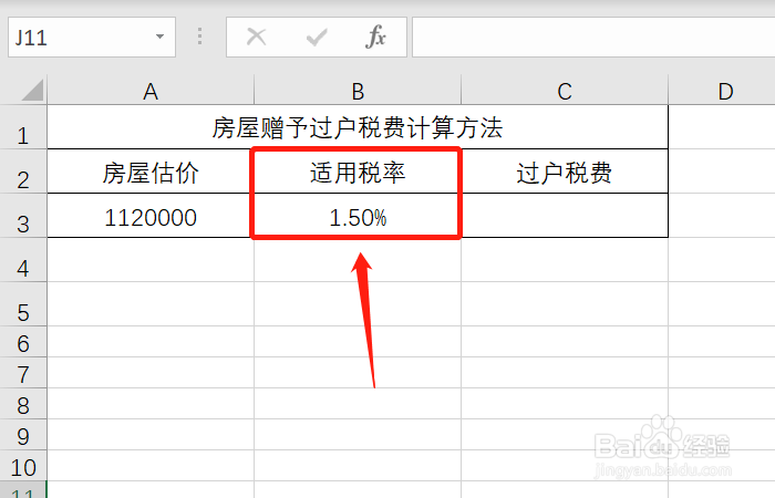 房屋赠予过户税费怎么算