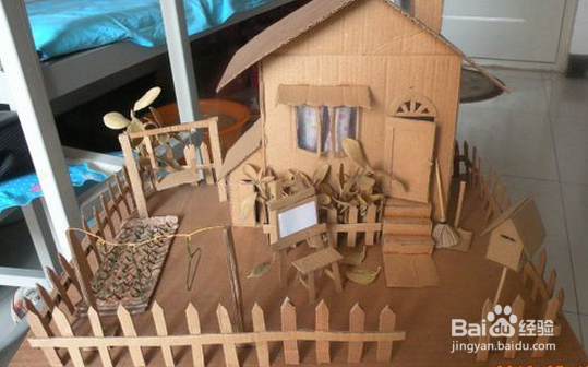 纸盒手工制作房子