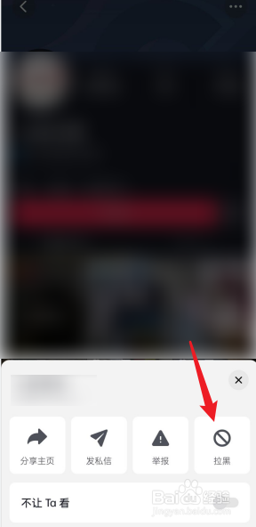 怎样拉黑抖音里的一个人
