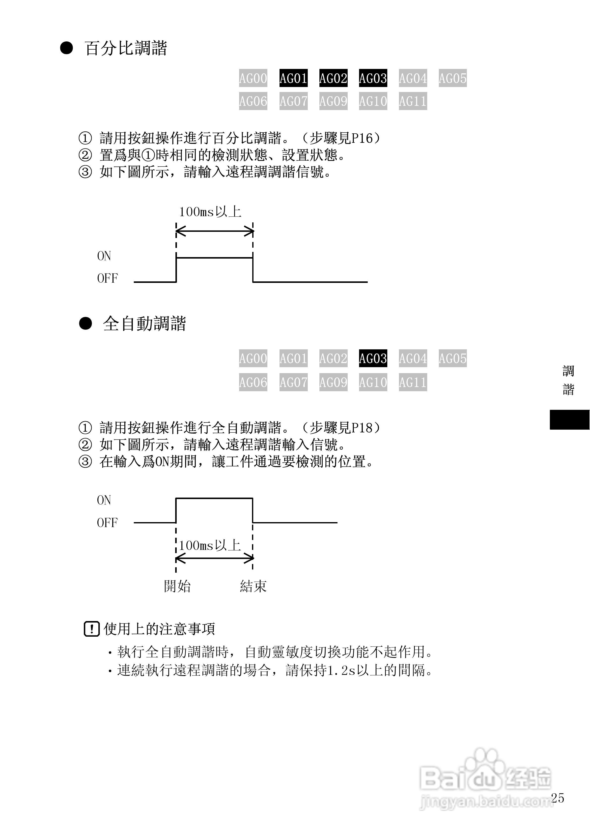 山武HPX-AG系列光电开关使用说明书:[3]