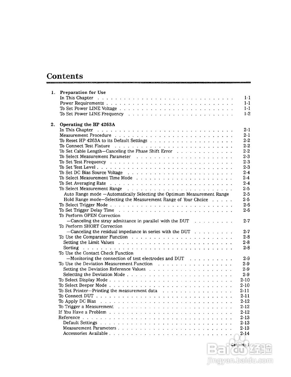 HP4263A电桥说明书:[1]