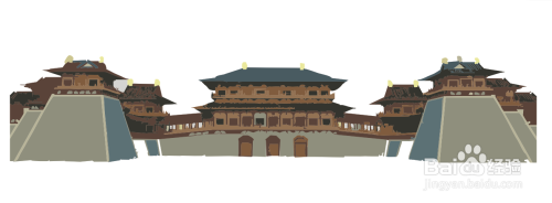 洛阳应天门的简笔画