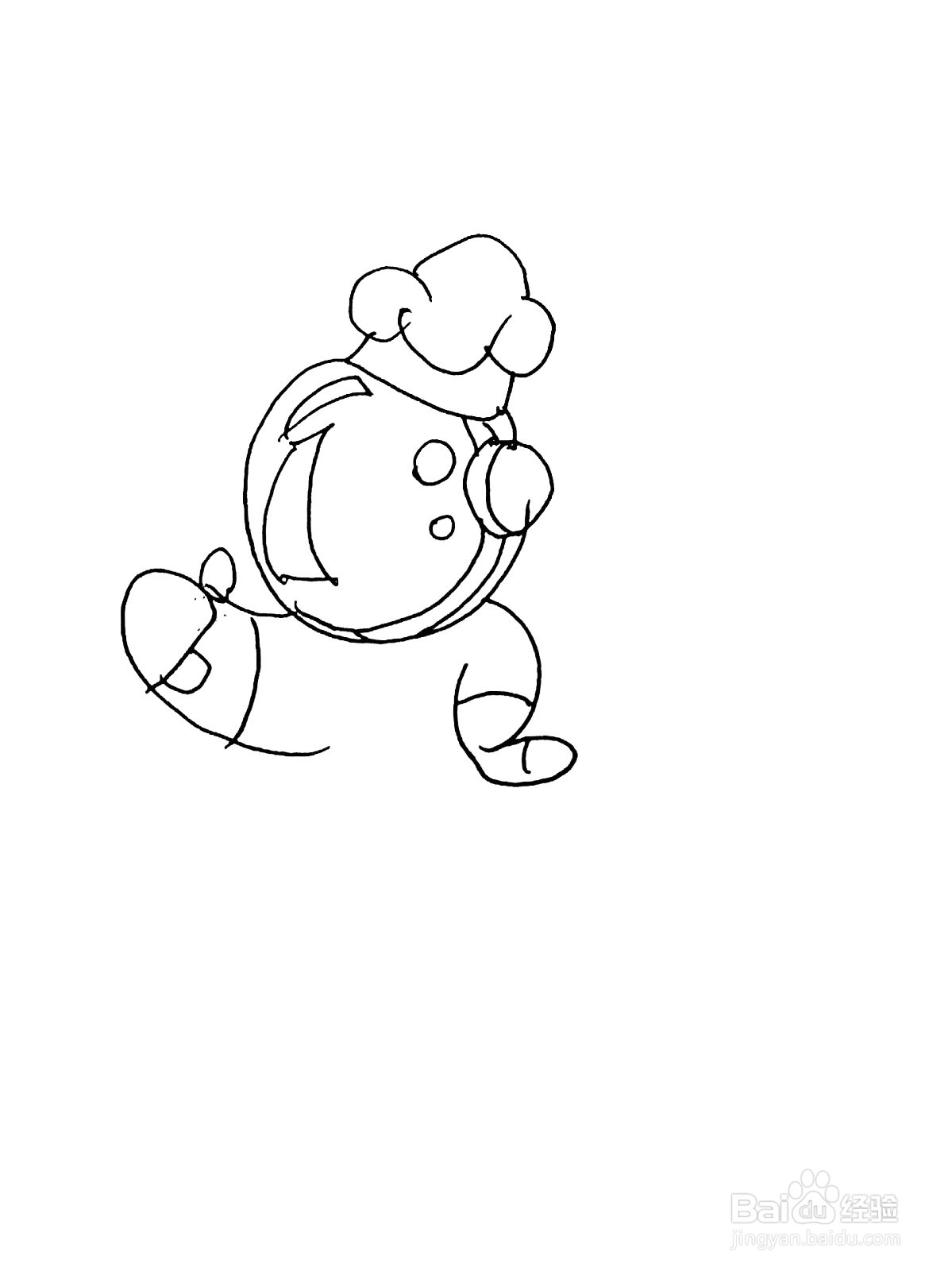 宇航员线描画怎么画