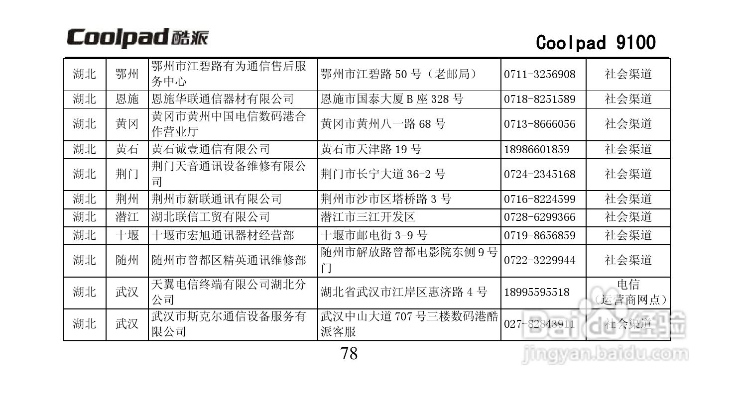 酷派Coolpad 9100手机使用说明书:[9]