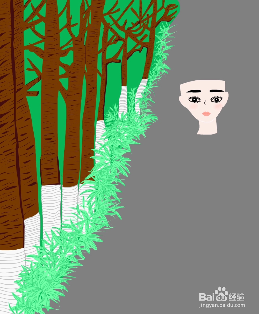 dxdll手绘之散步的女孩